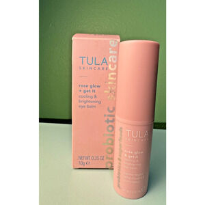 Tula Rose Glow + Get It Cooling & Brightening Eye Balm-10g/0-0.35oz *New In Box